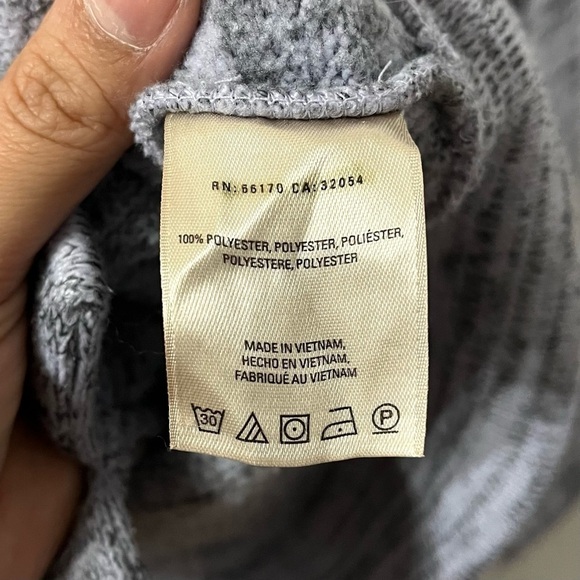 ANTHROPOLOGIE Saturday Sunday Lilac Grey Marled Cowl Neck Boxy Sweater Size S - Picture 9 of 9